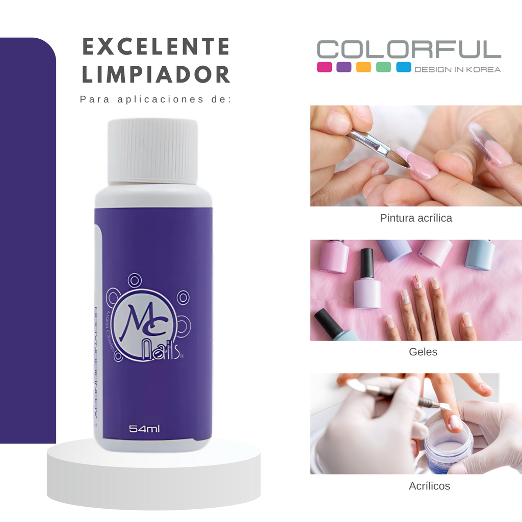 Colorful Limpia Pincel + Acondicionador 54ml Beautiful Purple