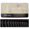 Tips para Soft Gel forma Almendra Caja con 550 piezas press on Manicure