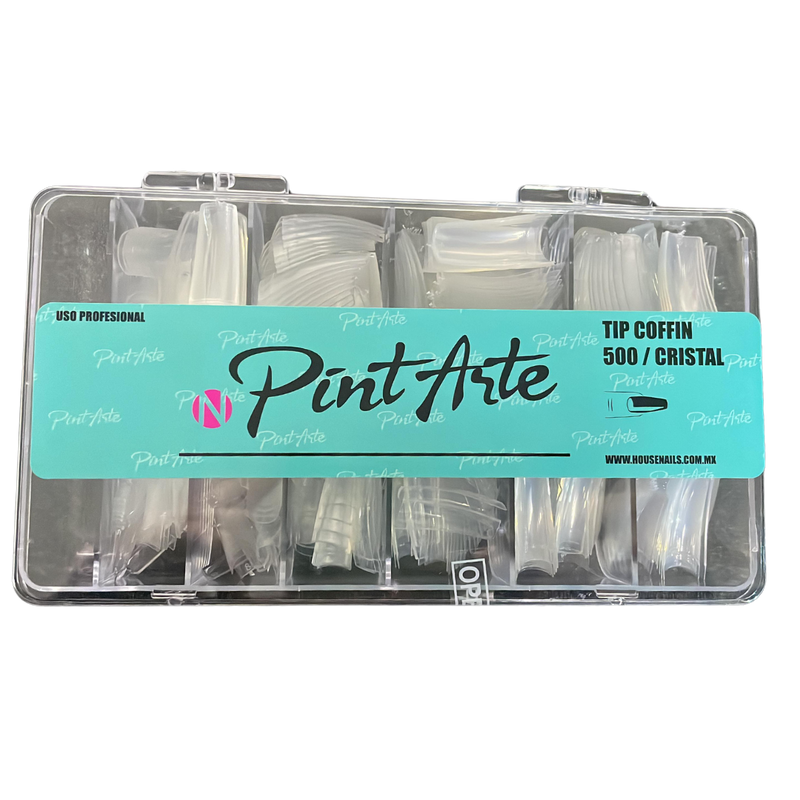 Tips Coffin  PintArte Con 500pz CRISTAL
