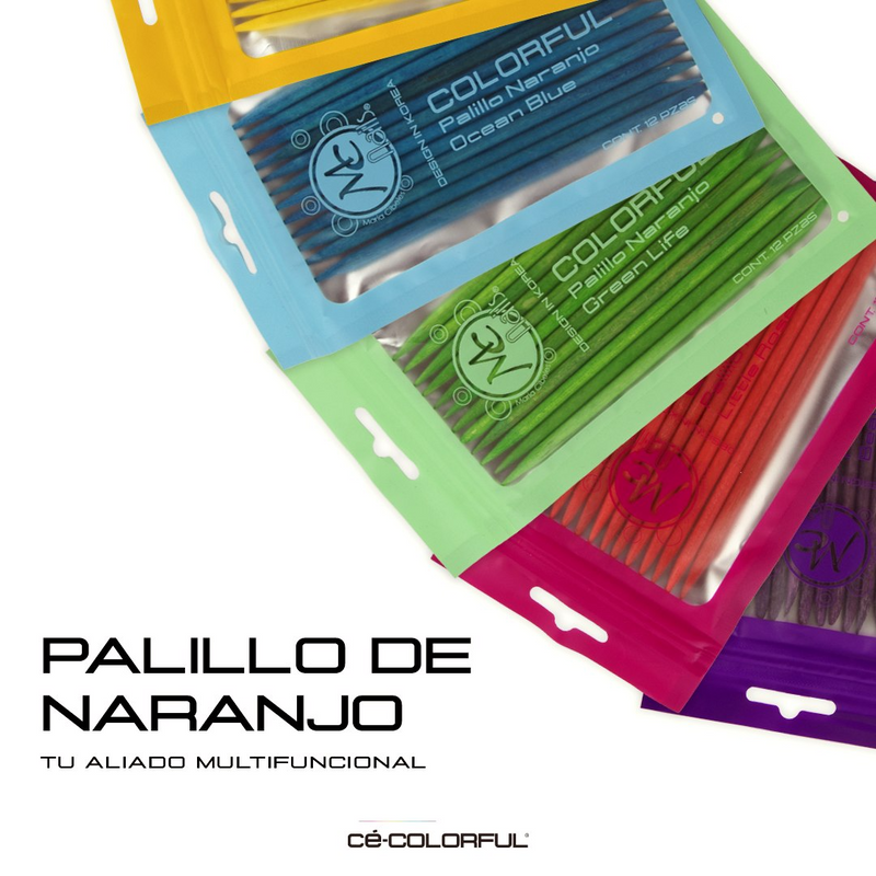 Colorful Palitos de Naranjo (12 pzs)