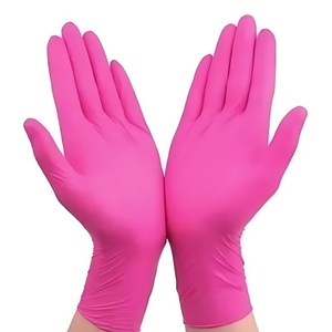 Guantes Rosas Desechables Multiusos | Paquete de 100 Piezas