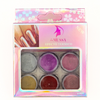 Efecto Espejo Para Uñas 6 Colores + 6 Aplicadores A