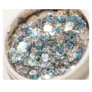Decoración Para Uñas y Maquillaje Evolution Glitter Flake Hojuelas c/8 Piezas