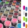 Efecto Azucar para Decoracion de uñas 72 piezas Glitter