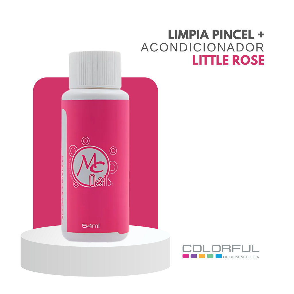 Colorful Limpia Pincel + Acondicionador 54ml Little Rose