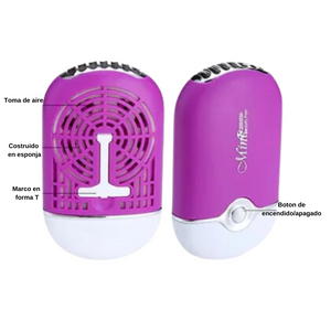 Ventilador Recargable Para Extensión De Pestañas Mink Morado