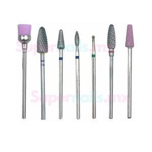Kit de 7 Puntas para Drill pulidor de uñas con base