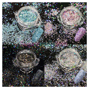Efecto Sirena Brillo Laser 12 Piezas