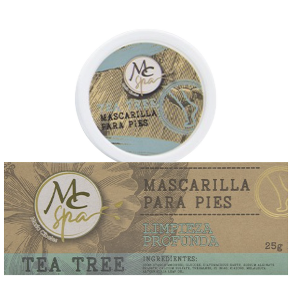Mascarilla para pies tea tree Pieza 25gr