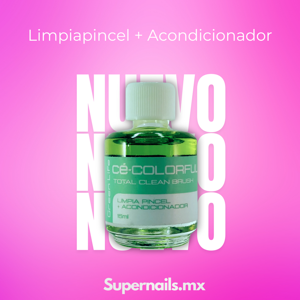 Colorful Limpia Pincel + Acondicionador 15ml Green Life