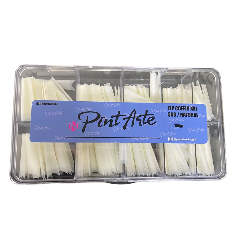 Tips Coffin XXL PintArte NATURAL - 500pz