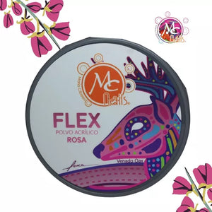 Polvo Acrílico Flex para uñas MC Nails Rosa 2 onzas