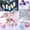 Decoración Para Uñas y Maquillaje Evolution Glitter Flake Hojuelas c/8 Piezas