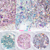 Decoración Para Uñas y Maquillaje Evolution Glitter Flake Hojuelas c/8 Piezas