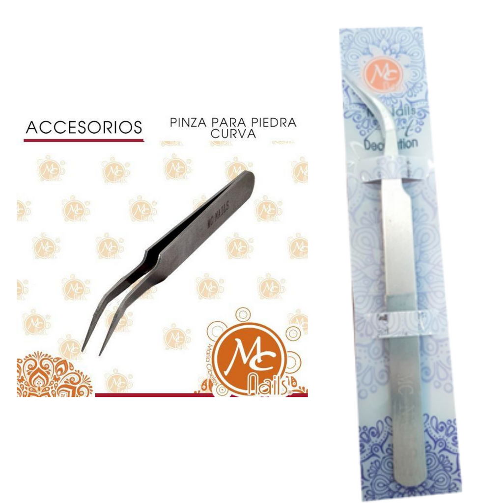 Pinza Curva Para Decoración Para Piedras Mc Nails