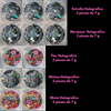 Decoración Acetato Glitter Holográfico con 12 Estilos