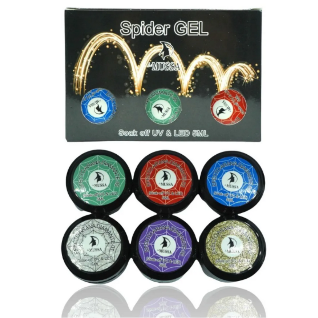 Gel Spider Diamante Lé Mussa c/6