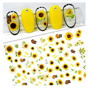 Sticker Flores 1 Pza 2 Modelos Diferentes a Escoger