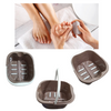 Tina Para Pedicure con 6 Rodillos Color Café