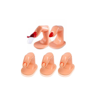 Dedos de práctica sin uña paquete C/5 Piezas Gel Acrílico