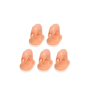 Dedos de práctica sin uña paquete C/5 Piezas Gel Acrílico