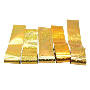 Foil para Decoracion de Uñas Caja de 10pzs Escoge tu Diseño