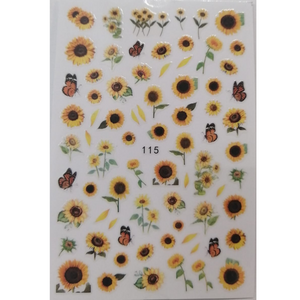 Sticker Flores 1 Pza 2 Modelos Diferentes a Escoger