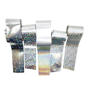 Foil para Decoracion de Uñas Caja de 10pzs Escoge tu Diseño